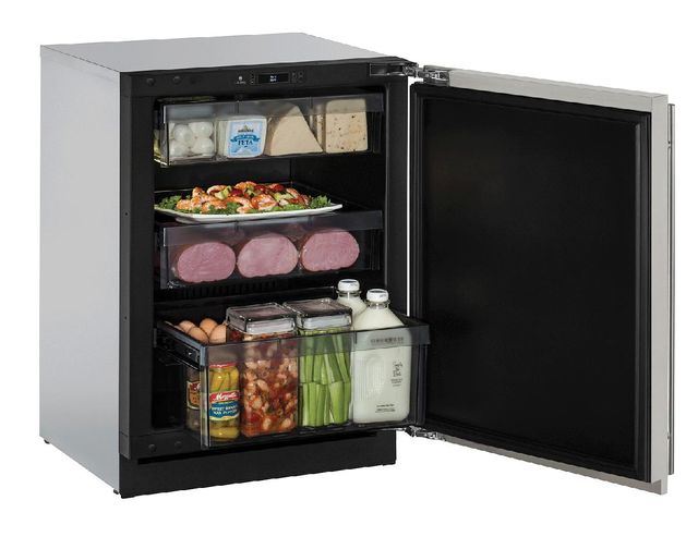 U-Line® Modular 3000 Series 4.9 Cu. Ft. Stainless Steel Compact Refrigerator 1