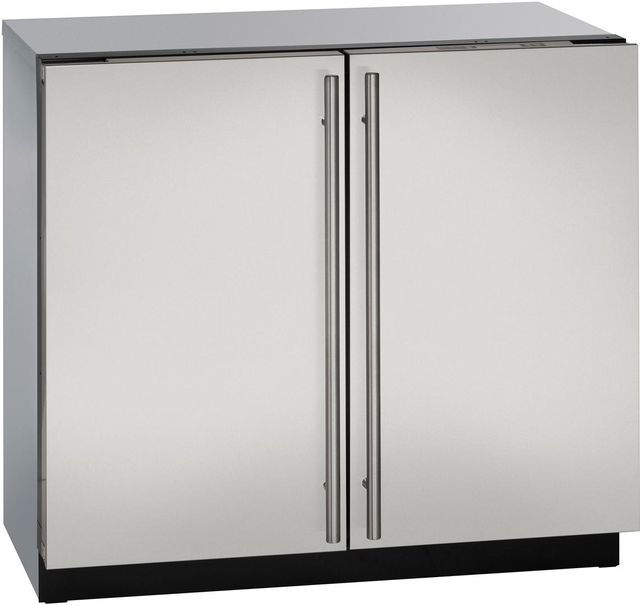 U-Line® Modular 3000 Series 6.9 Cu. Ft. Stainless Steel Compact Refrigerator-0