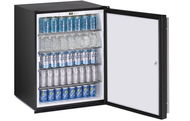 U-Line® ADA Series 5.3 Cu. Ft. Black Compact Refrigerator-2