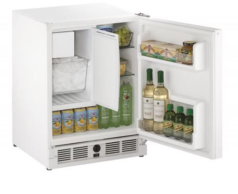 U-Line® ADA Series Combo® 2.1 Cu. Ft. White Compact Refrigerator 1