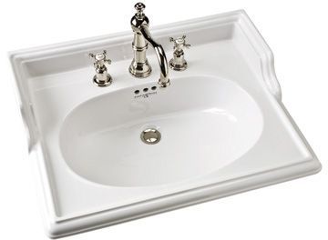Rohl® Perrin & Rowe® Victorian 25" Bathroom Sink-White