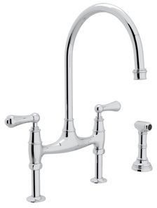 Rohl® Perrin & Rowe® Bridge Kitchen Faucet-Polished Chrome