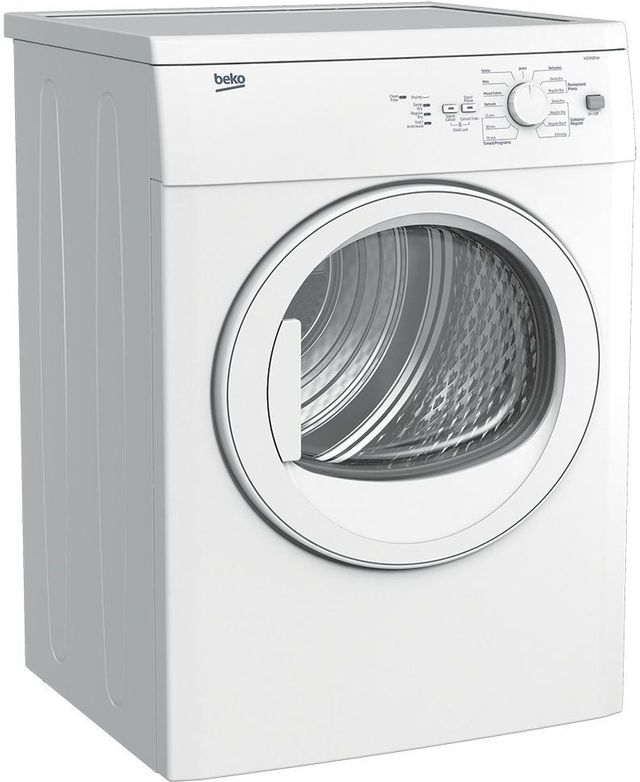 Beko 24" White Front Load Electric Air Vented Dryer 1