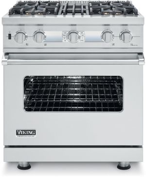 Viking® Professional 5 Series 30" Pro Style Dual Fuel Range-Stainless Steel