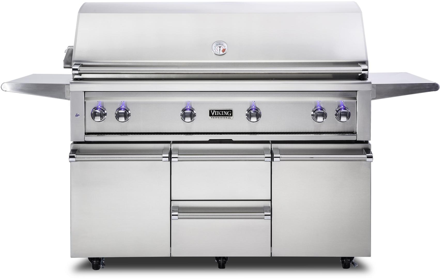 Viking® Professional 5 Series 54" Freestanding Grill-Stainless Steel