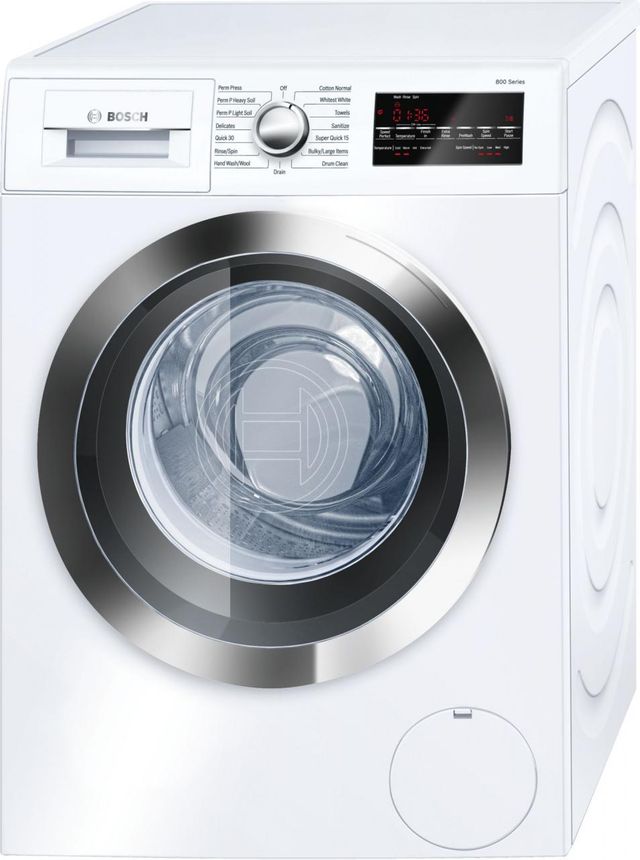 Bosch 800 Series Compact Front Load Washer-White