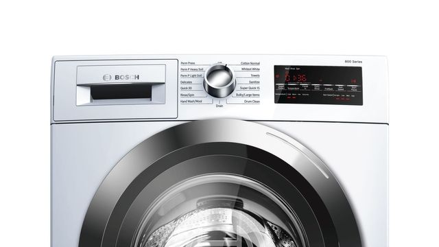 Bosch 800 Series Compact Front Load Washer-White 2