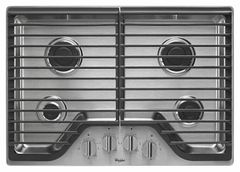 Whirlpool® 30" Gas Cooktop-Stainless Steel-WCG51US0DS