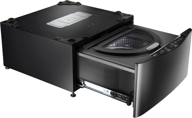 LG SideKick™ 27" Black Stainless Steel Laundry Pedestal Washer 9