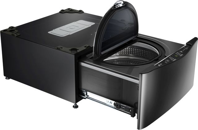 LG SideKick™ 27" Black Stainless Steel Laundry Pedestal Washer 10