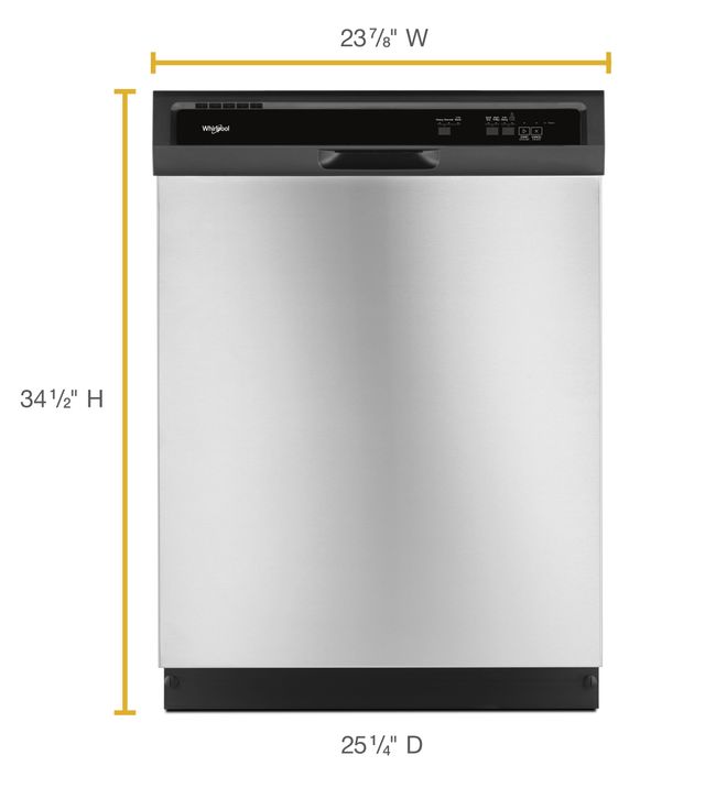 Whirlpool® 24" Built In Dishwasher-Stainless Steel 32