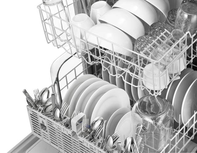 Whirlpool® 24" Monochromatic Stainless Steel Built In Dishwasher 4