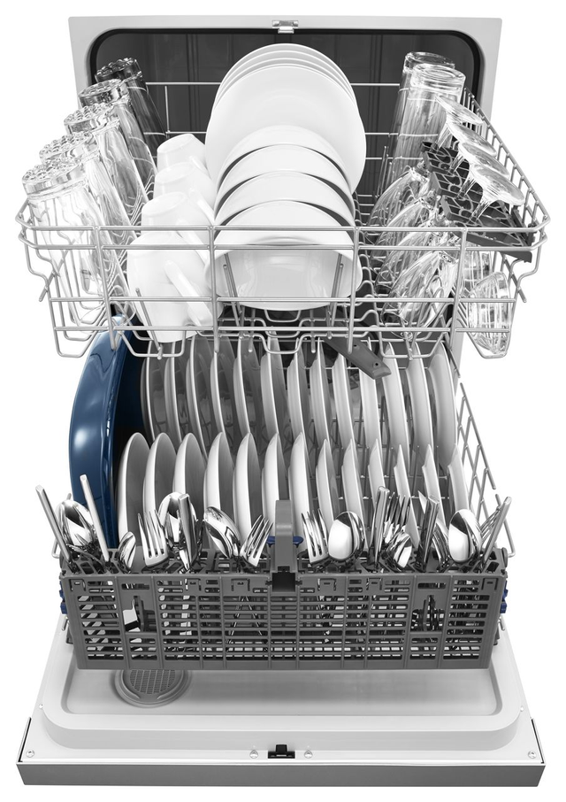 Whirlpool® 24" Monochromatic Stainless Steel Built In Dishwasher  2