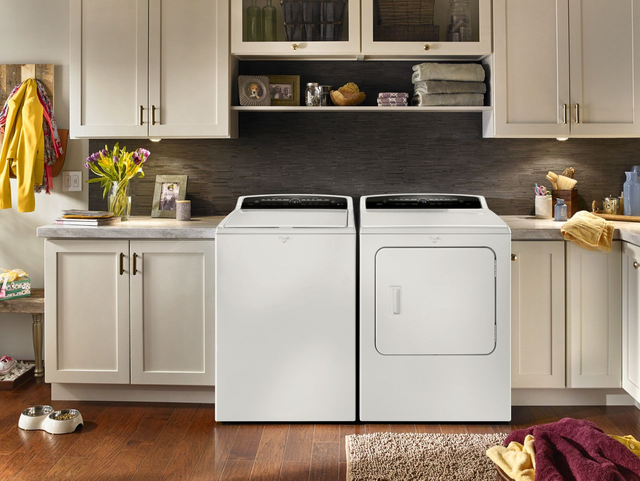 Whirlpool® Cabrio® Front Load Electric Dryer-White 2