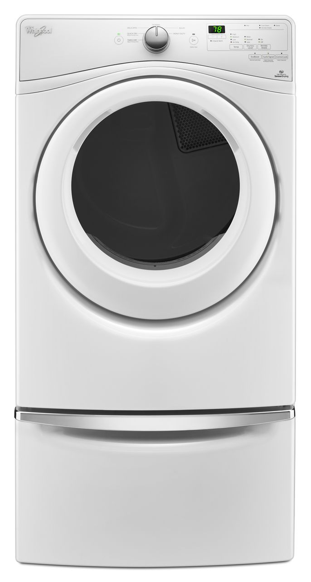 Whirlpool® Duet® Long Vent Front Load Electric Dryer-White 2
