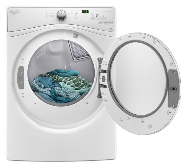Whirlpool® Duet® Long Vent Front Load Electric Dryer-White 4