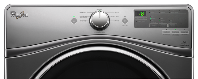 Whirlpool® Front Load Electric Dryer-Chrome Shadow 3
