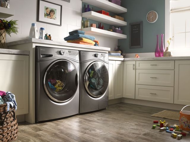 Whirlpool® Front Load Electric Dryer-Chrome Shadow 1