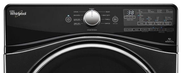 Whirlpool® Front Load Electric Dryer-Black Diamond 1