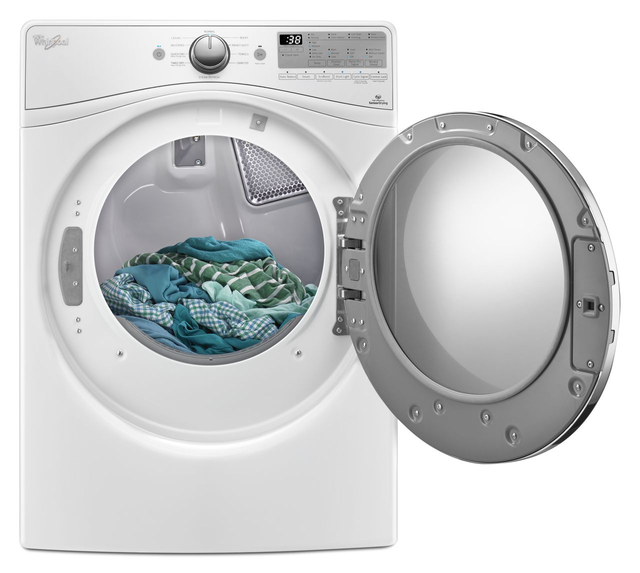 Whirlpool® Front Load Electric Dryer-White 4