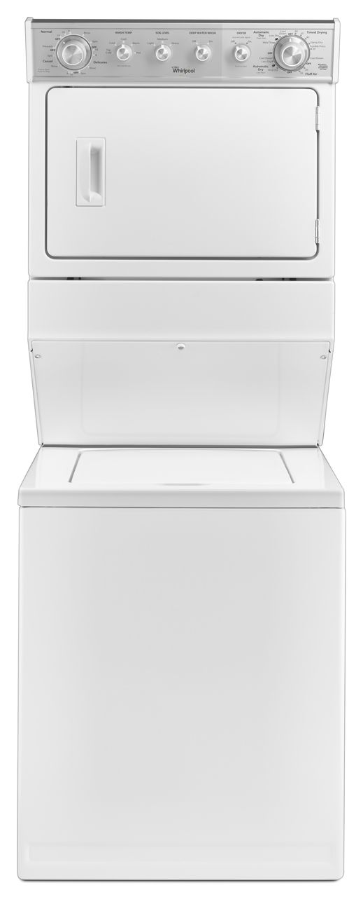 Whirlpool® Electric Washer/Dryer Stack Laundry-White