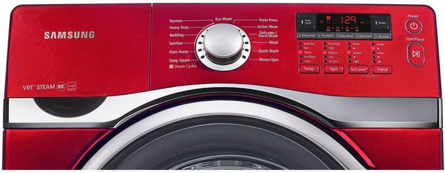 Samsung Red Front Load Washer 1