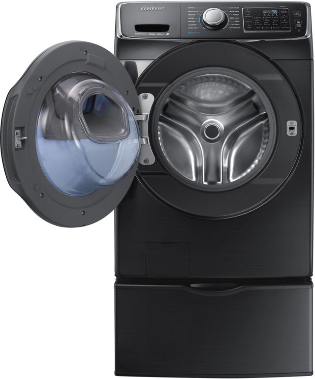 Samsung 4.5 Cu. Ft. Fingerprint Resistant Black Stainless Steel Front Load Washer 3