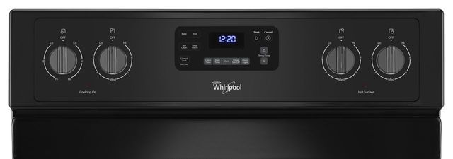 Whirlpool® 29.88" Black Free Standing Electric Range-3