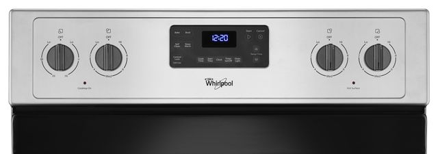 Whirlpool® 30" Freestanding Electric Range-Silver 5