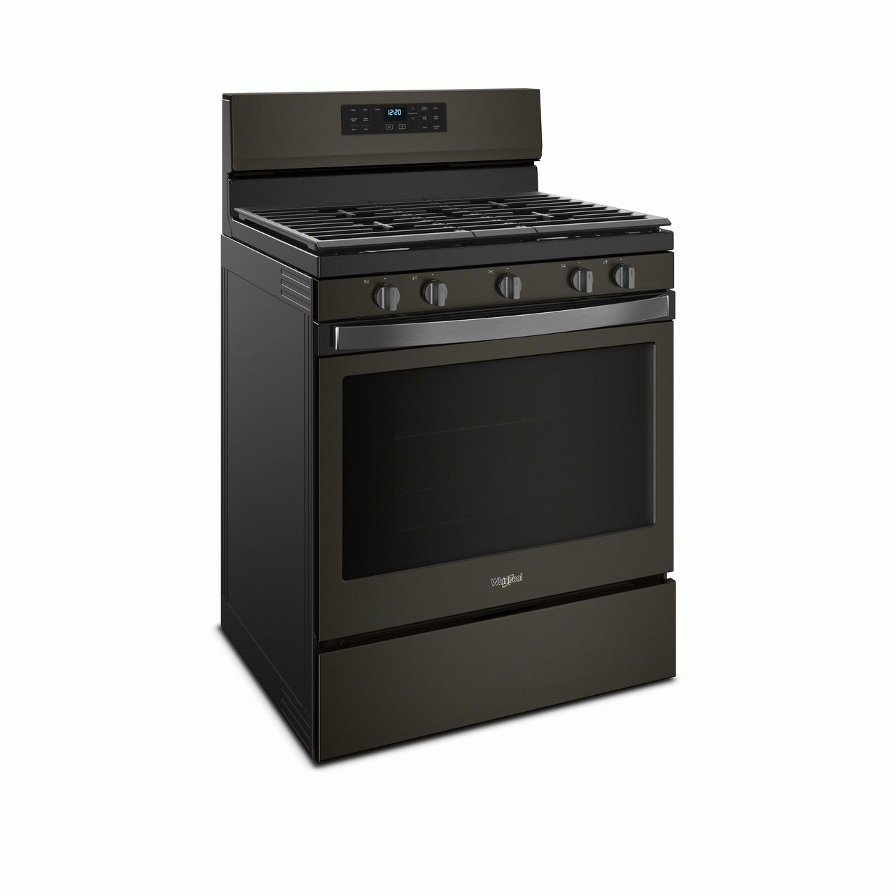 Whirlpool® 30" Fingerprint Resistant Black Stainless Free Standing Gas ...