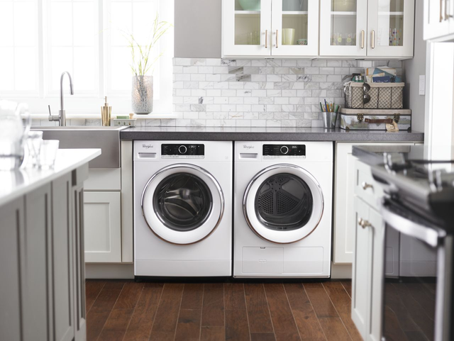 Whirlpool® Compact Front Load Washer-White 9