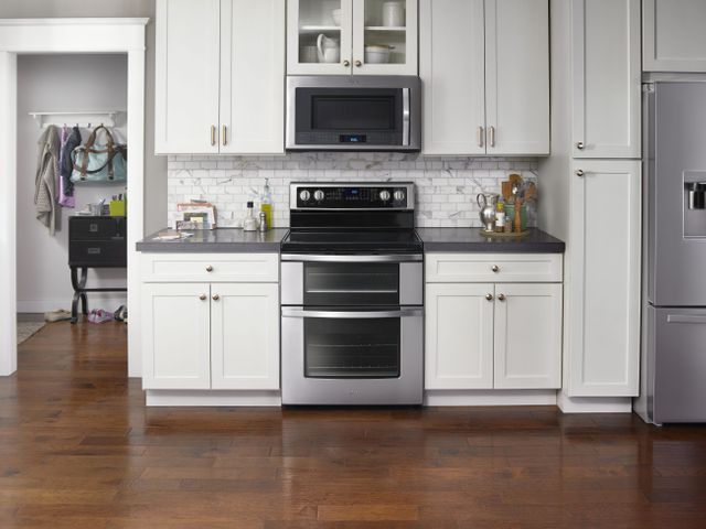 Whirlpool® 30" Stainless Steel Free Standing Double Oven Electric Range-3