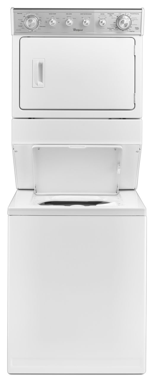 Whirlpool® Top Load Stackable Long Vent Gas Dryer-White 1