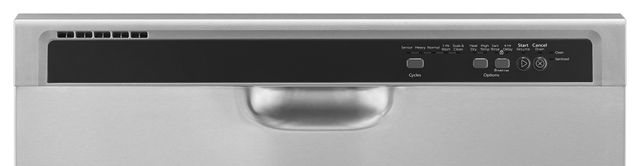 Whirlpool® 24" Monochromatic Stainless Steel Built In Dishwasher  24