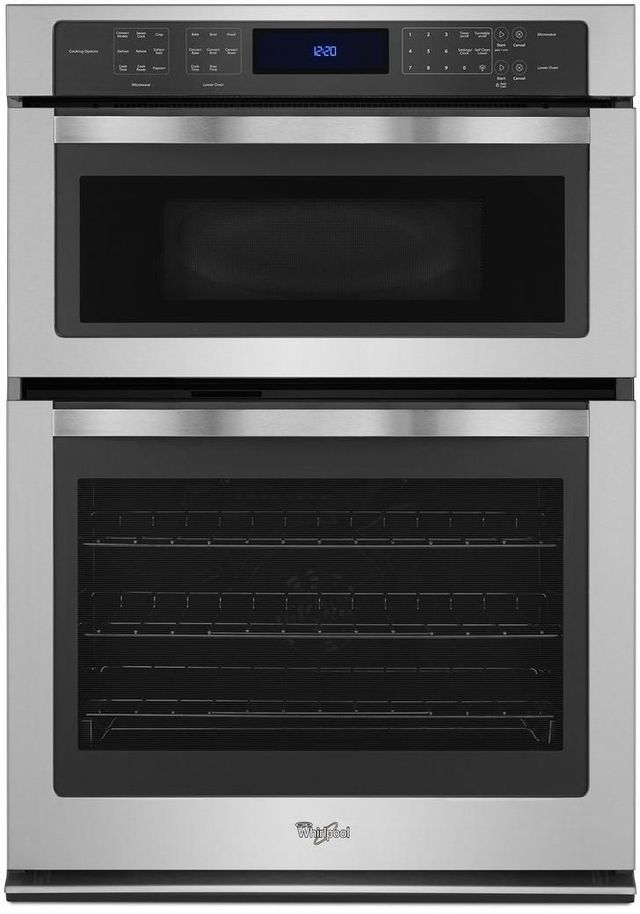 Whirlpool® 30" Built In Electric Oven and Microwave Oven-Stainless Steel