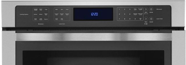 Whirlpool® 30" Built In Electric Oven and Microwave Oven-Stainless Steel 1