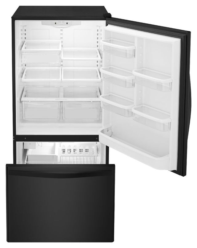 Whirlpool® Gold® 22.1 Cu. Ft. Black Bottom Freezer Refrigerator 11