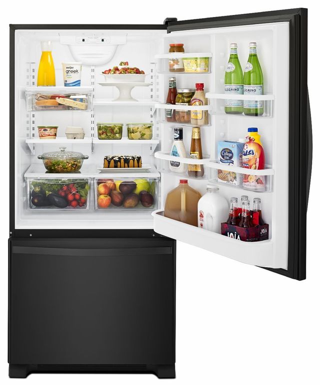 Whirlpool® Gold® 22.1 Cu. Ft. Black Bottom Freezer Refrigerator