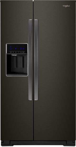 Whirlpool® 20.29 Cu. Ft. Counter Depth Side-By-Side Refrigerator-Fingerprint Resistant Black Stainless