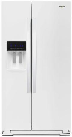 Whirlpool® 20.6 Cu. Ft. White Counter Depth Side-By-Side Refrigerator-WRS571CIHW