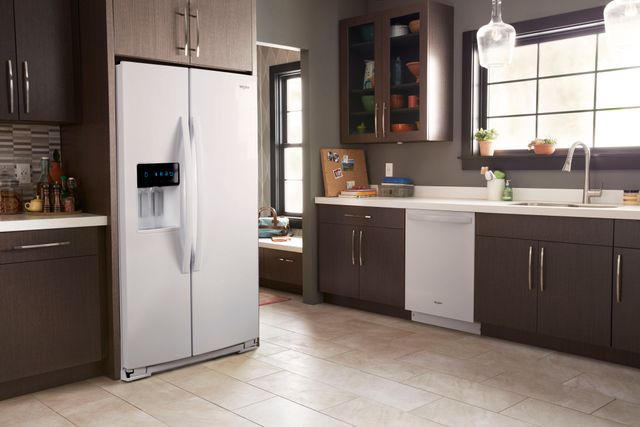 Réfrigérateur côte-à-côte à profondeur de comptoir de 36 po Whirlpool® de 20,6 pi³ - Acier inoxydable résistant aux traces de doigts 50
