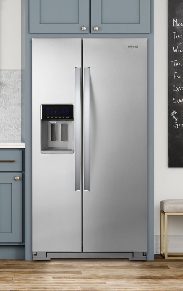 Réfrigérateur côte-à-côte à profondeur de comptoir de 36 po Whirlpool® de 20,6 pi³ - Acier inoxydable résistant aux traces de doigts 54
