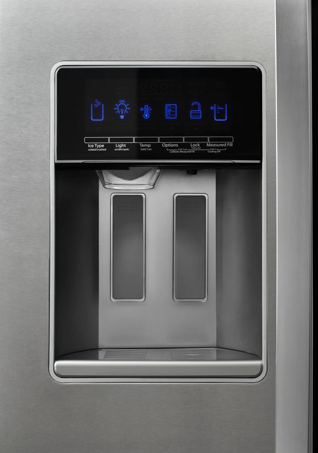 Réfrigérateur côte-à-côte à profondeur de comptoir de 36 po Whirlpool® de 20,6 pi³ - Acier inoxydable résistant aux traces de doigts 9