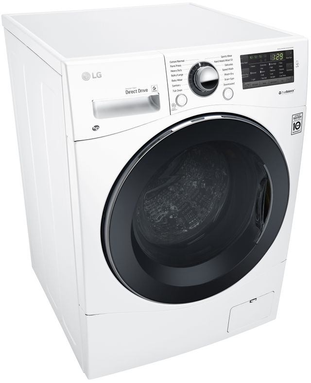 LG 2.6 Cu. Ft. White Front Load Compact All-In-One Washer/Dryer Combo 3