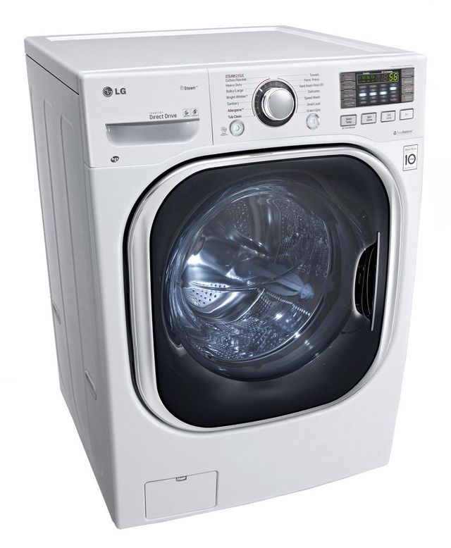 LG 4.2 Cu. Ft. White Front Load Electric Washer Dryer Combos 2