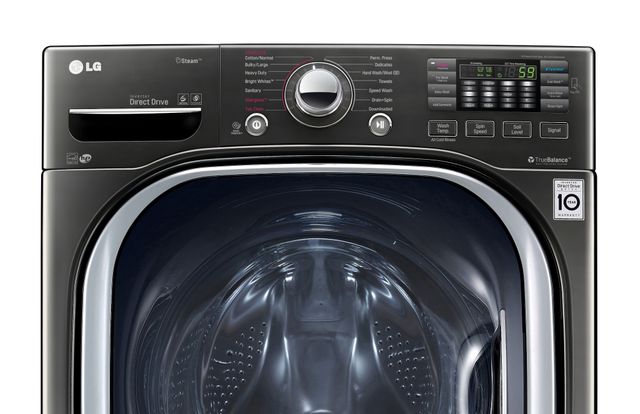 LG 5.2 Cu. Ft. Black Stainless Steel Front Load Washer 2