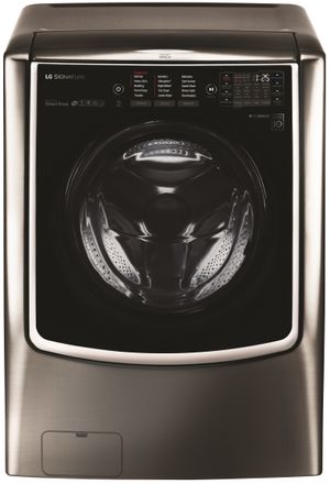 LG Signature 5.8 Cu. Ft. Black Stainless Steel Front Load Washer