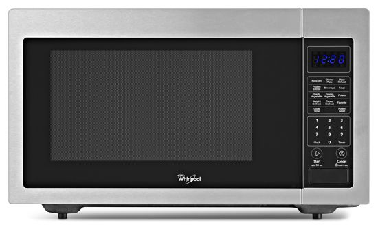 Whirlpool® Countertop Microwave Oven-Black on Stainless