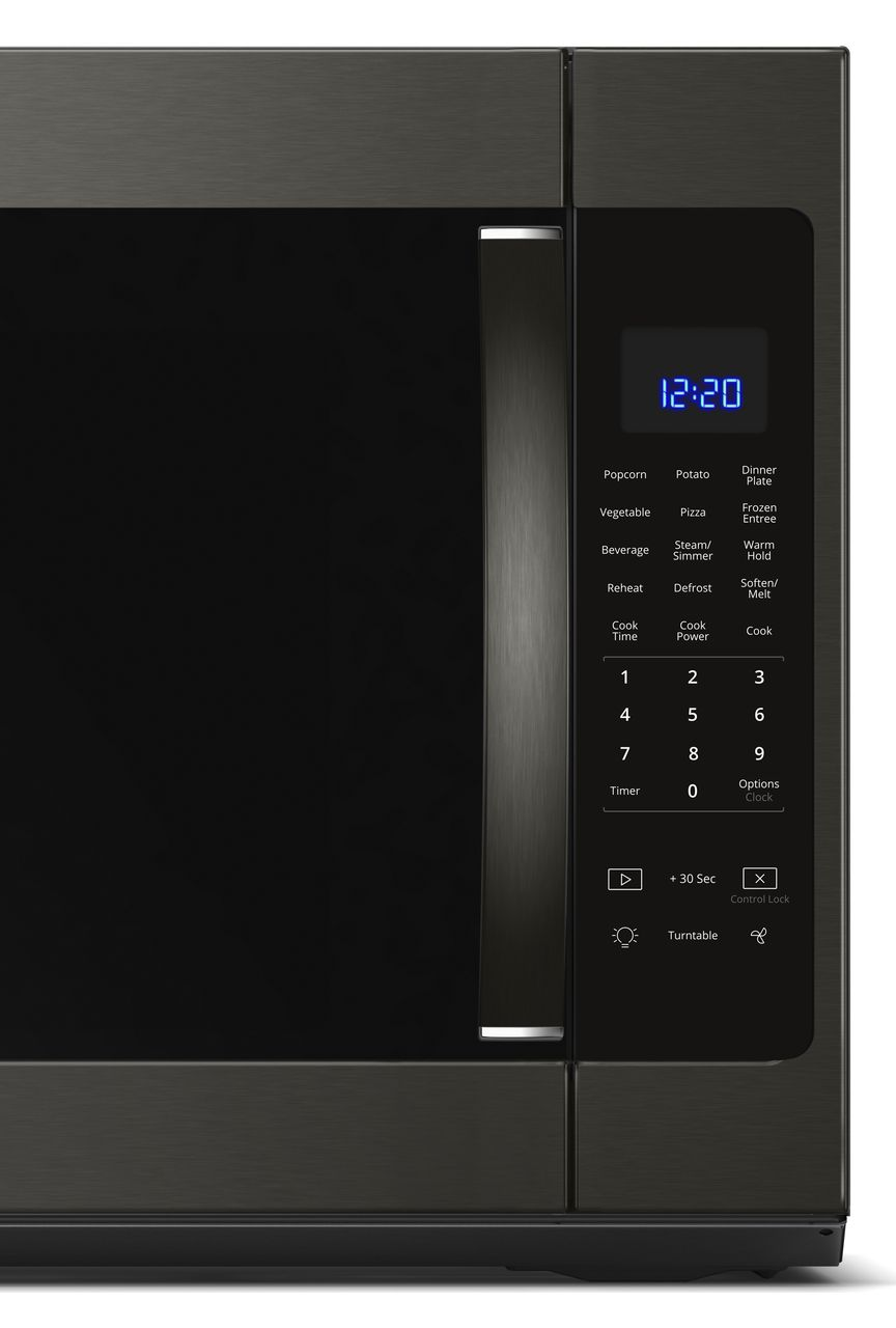 Whirlpool® 2.1 Cu. Ft. Fingerprint Resistant Black Stainless Steel Over ...