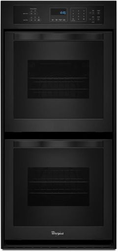 Whirlpool® 24" Black Electric Built In Double Oven-WOD51ES4EB